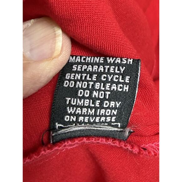 64 Sixty-Five XXL Red Embroidered Top Boho Blouse V-neck Tunic Long Full Sleeves - Picture 11 of 16